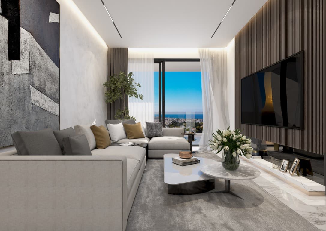 3-bedrooms apartments in Paphos, Cyprus.