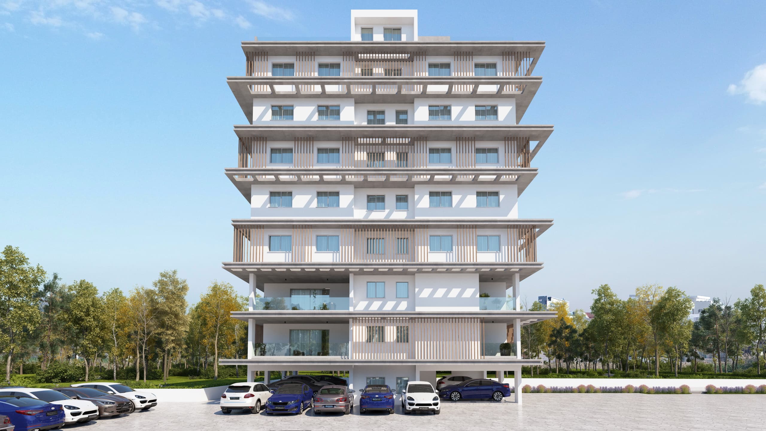 2-bedrooms apartments in Larnaca, Cyprus.