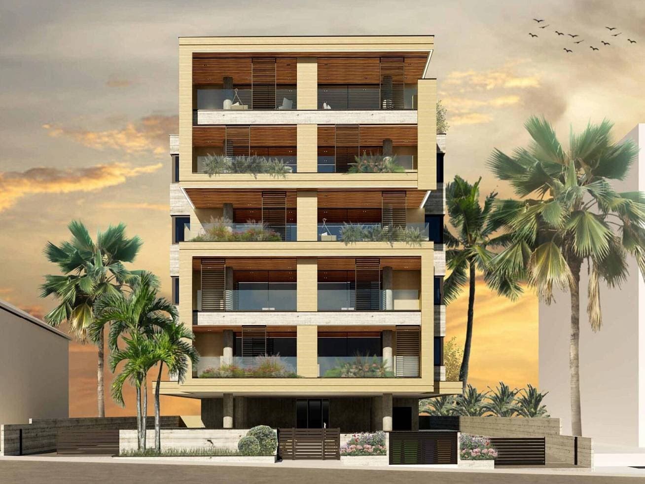3-bedrooms apartments in Limassol, Cyprus.