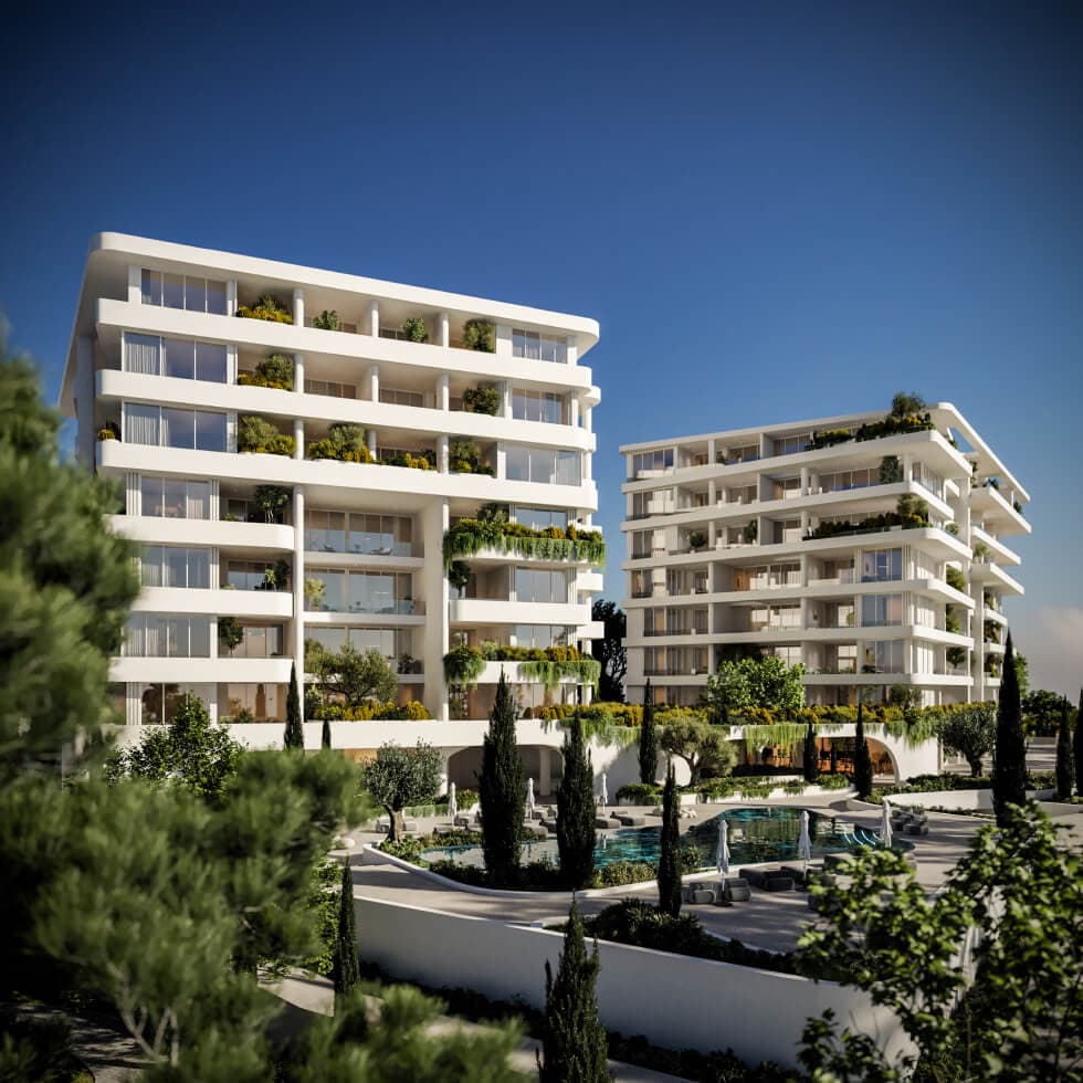 2-bedrooms apartments in Paphos, Cyprus.