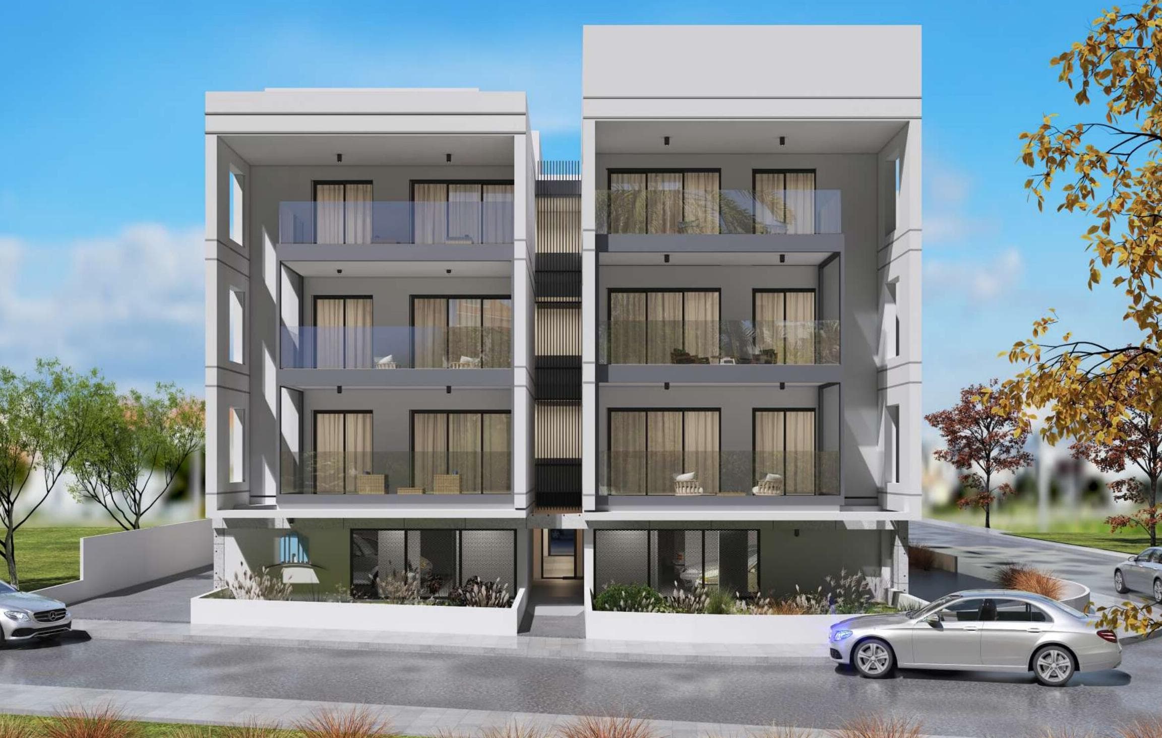 2-bedrooms apartments in Nicosia, Cyprus.