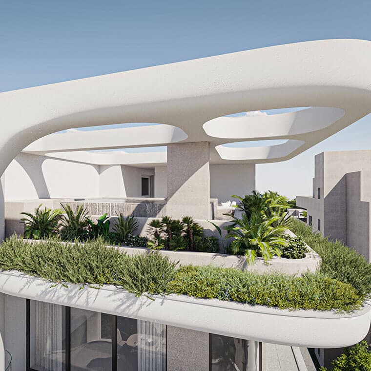 2-bedrooms apartments in Limassol, Cyprus.