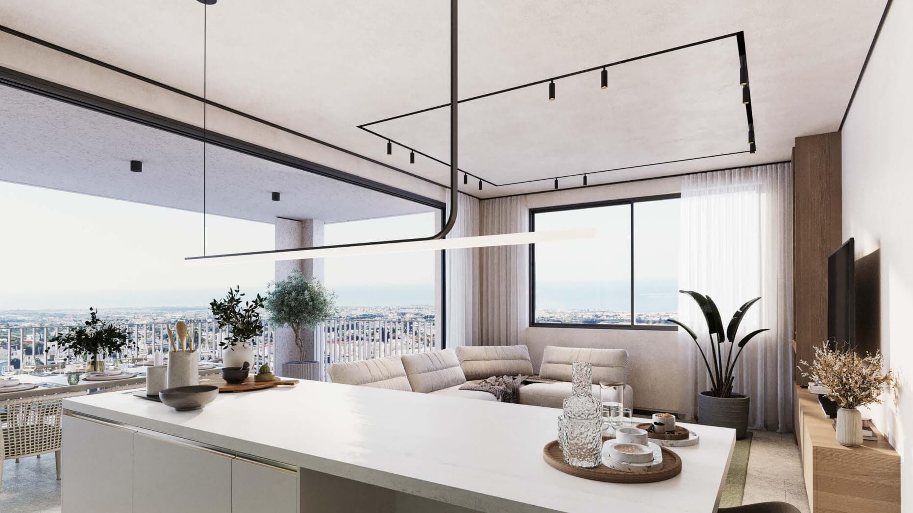 2-bedrooms apartments in Paphos, Cyprus.