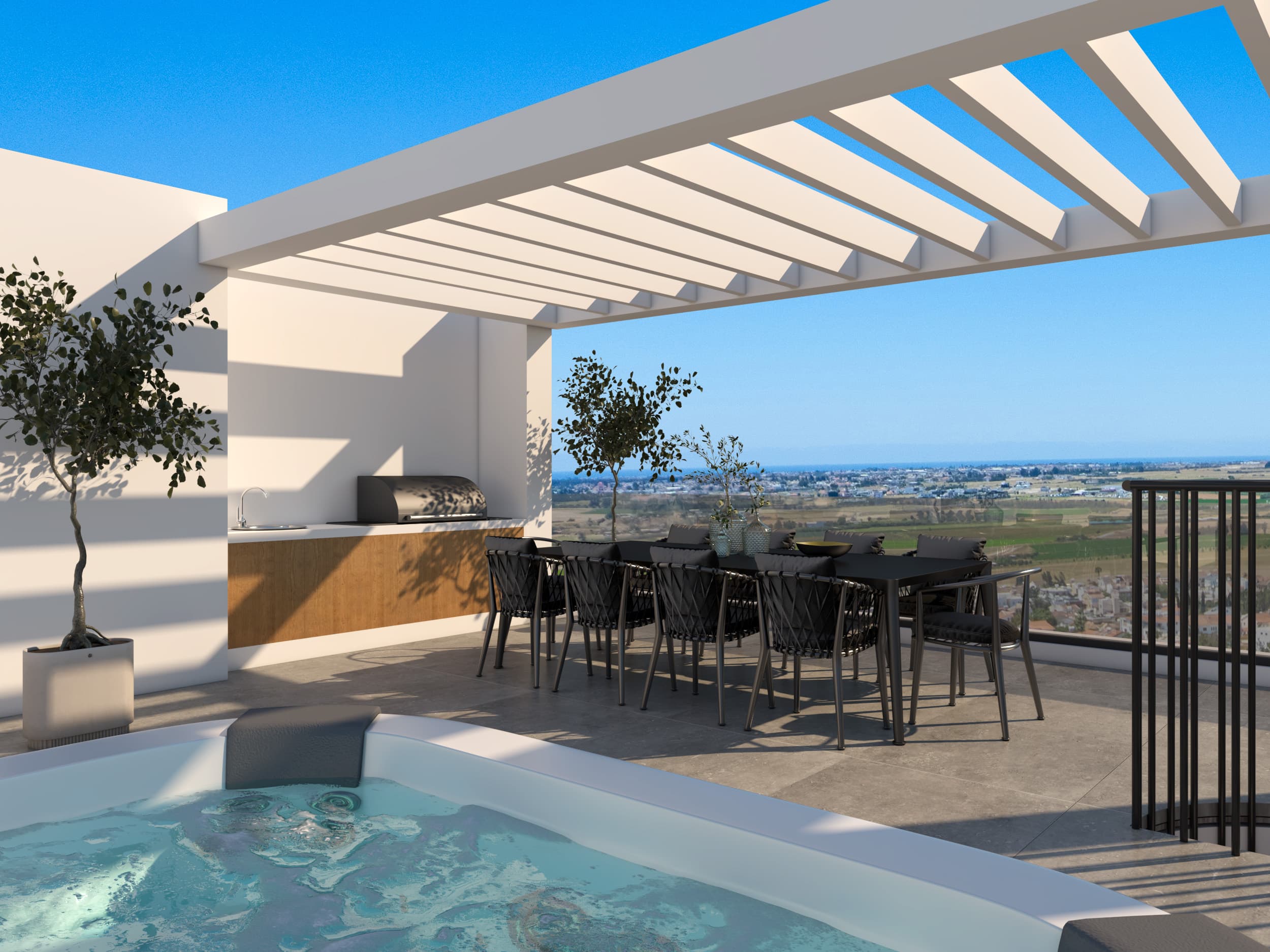 2-bedrooms apartments in Larnaca, Cyprus.