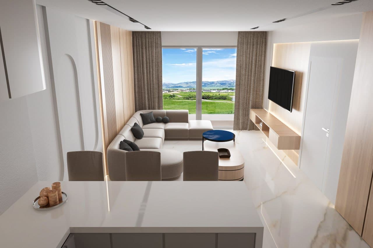 2-bedrooms apartments in Larnaca, Cyprus.