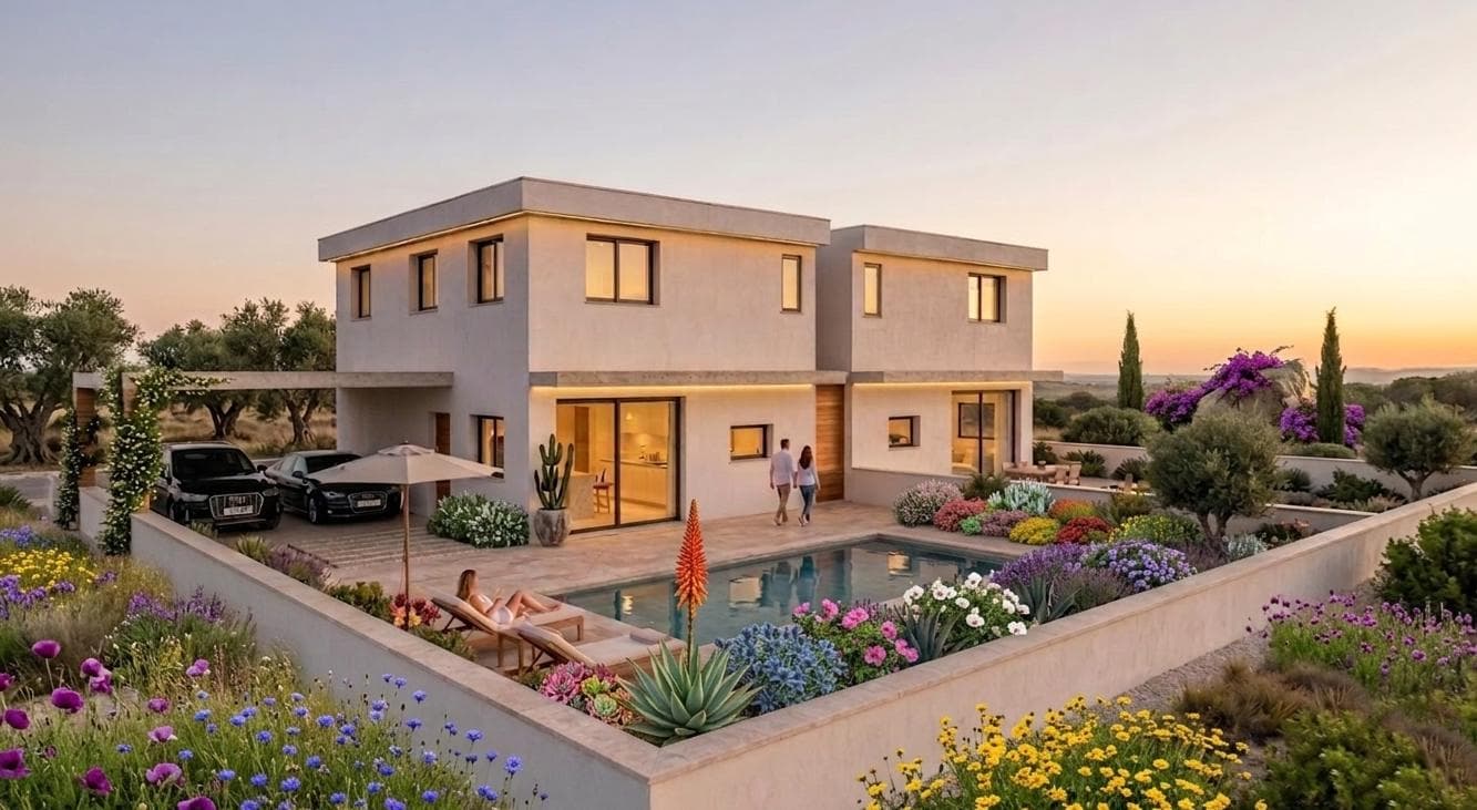 3-bedrooms house in Larnaca, Cyprus.