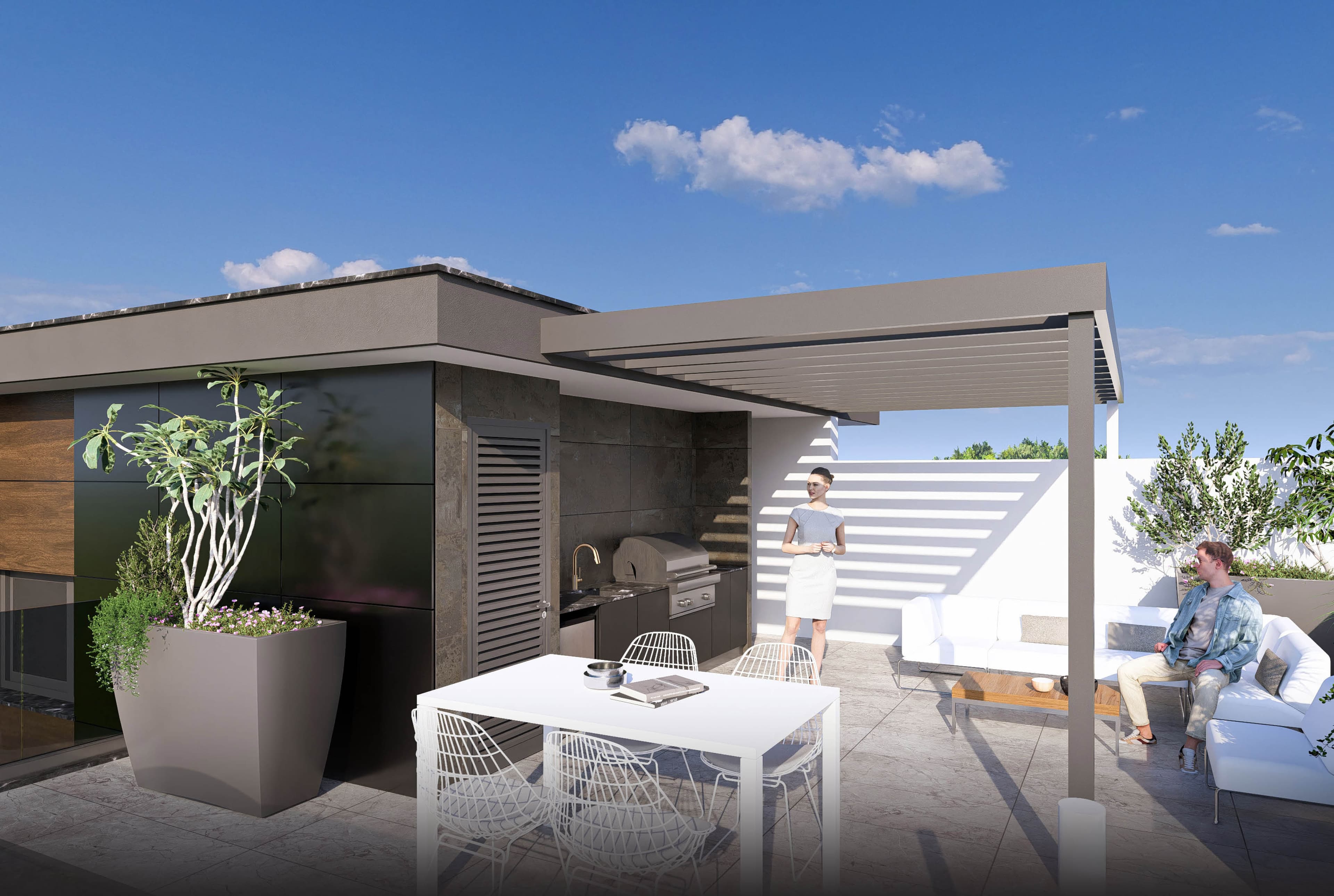 2-bedrooms apartments in Larnaca, Cyprus.