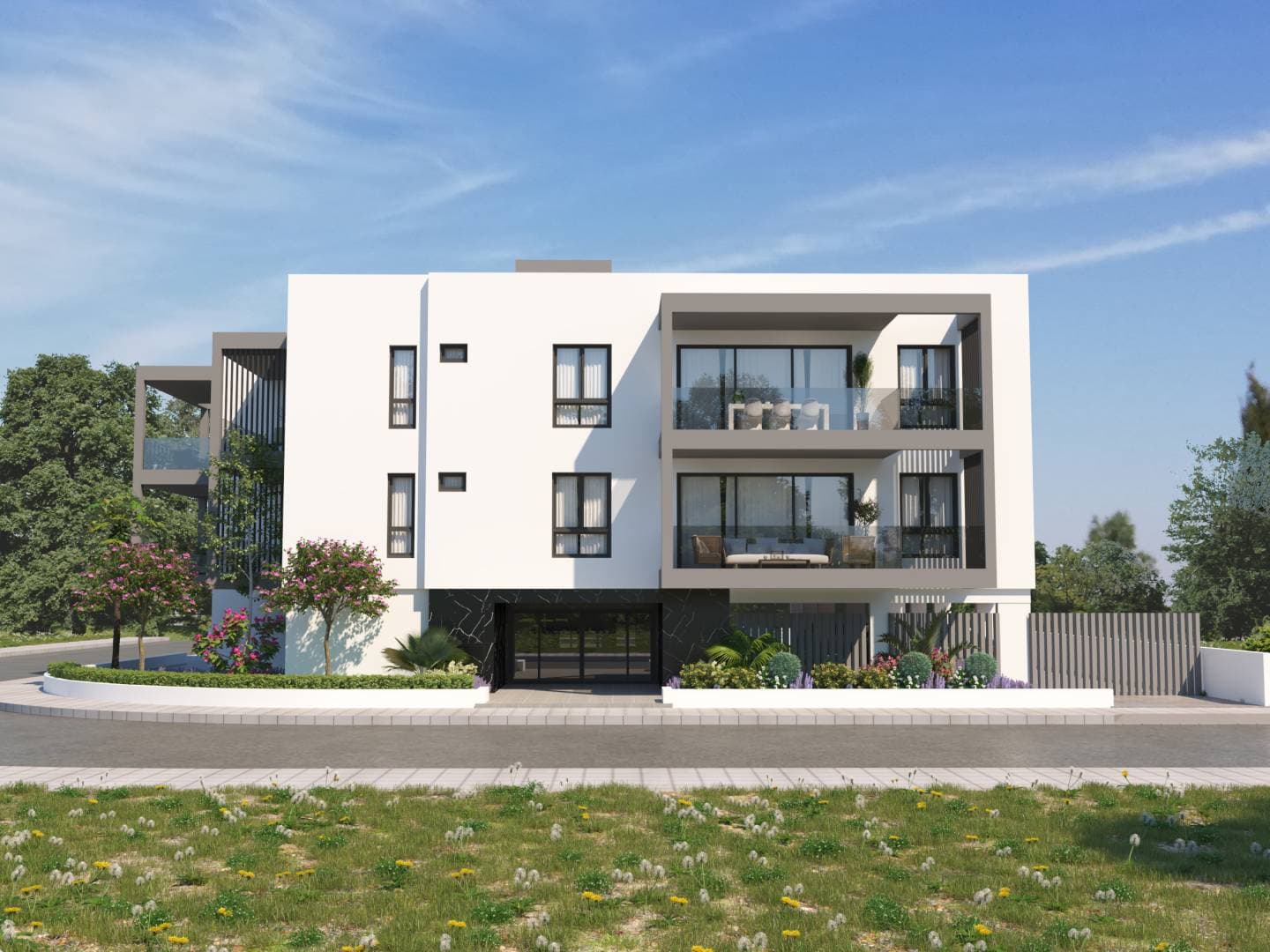 2-bedrooms apartments in Nicosia, Cyprus.