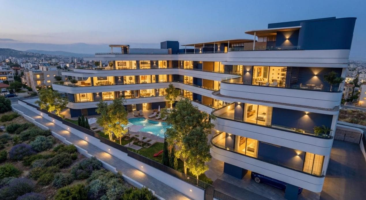 3-bedrooms apartments in Limassol, Cyprus.
