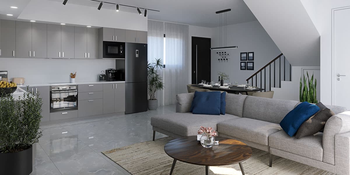 2-bedrooms apartments in Limassol, Cyprus.