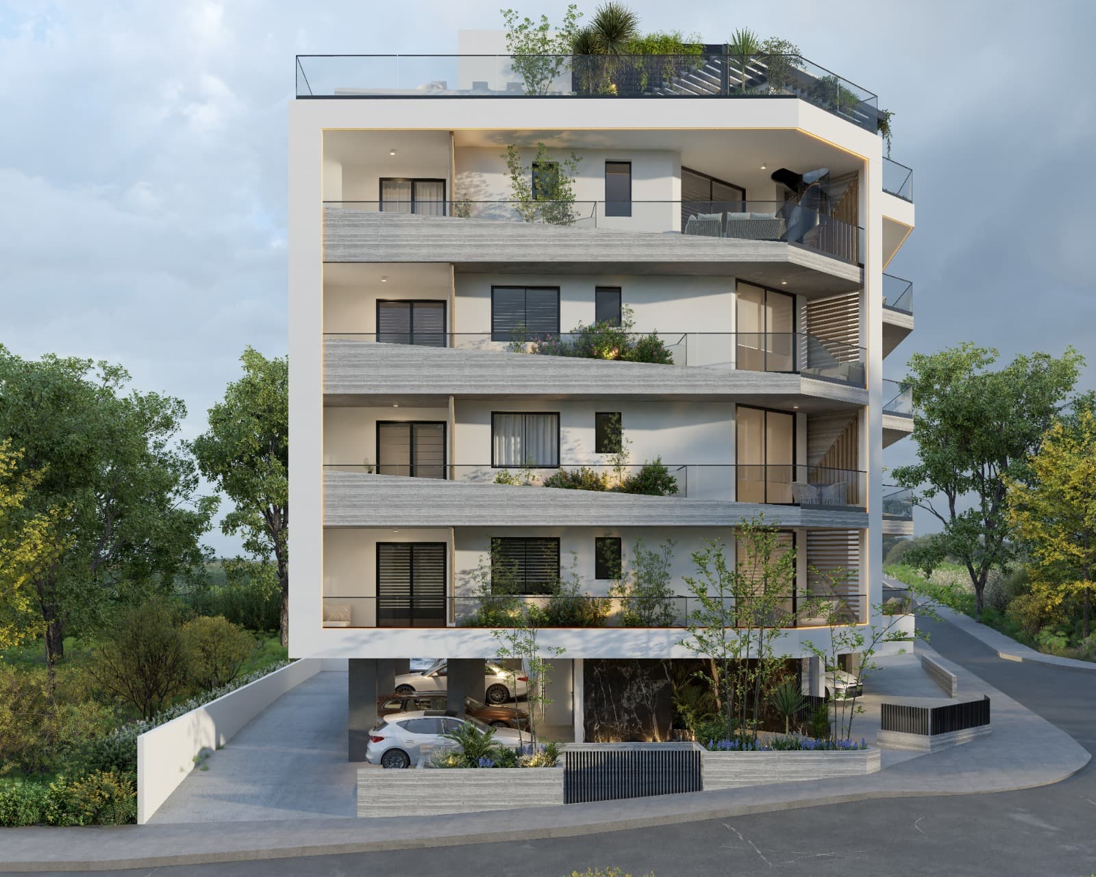 2-bedrooms apartments in Nicosia, Cyprus.