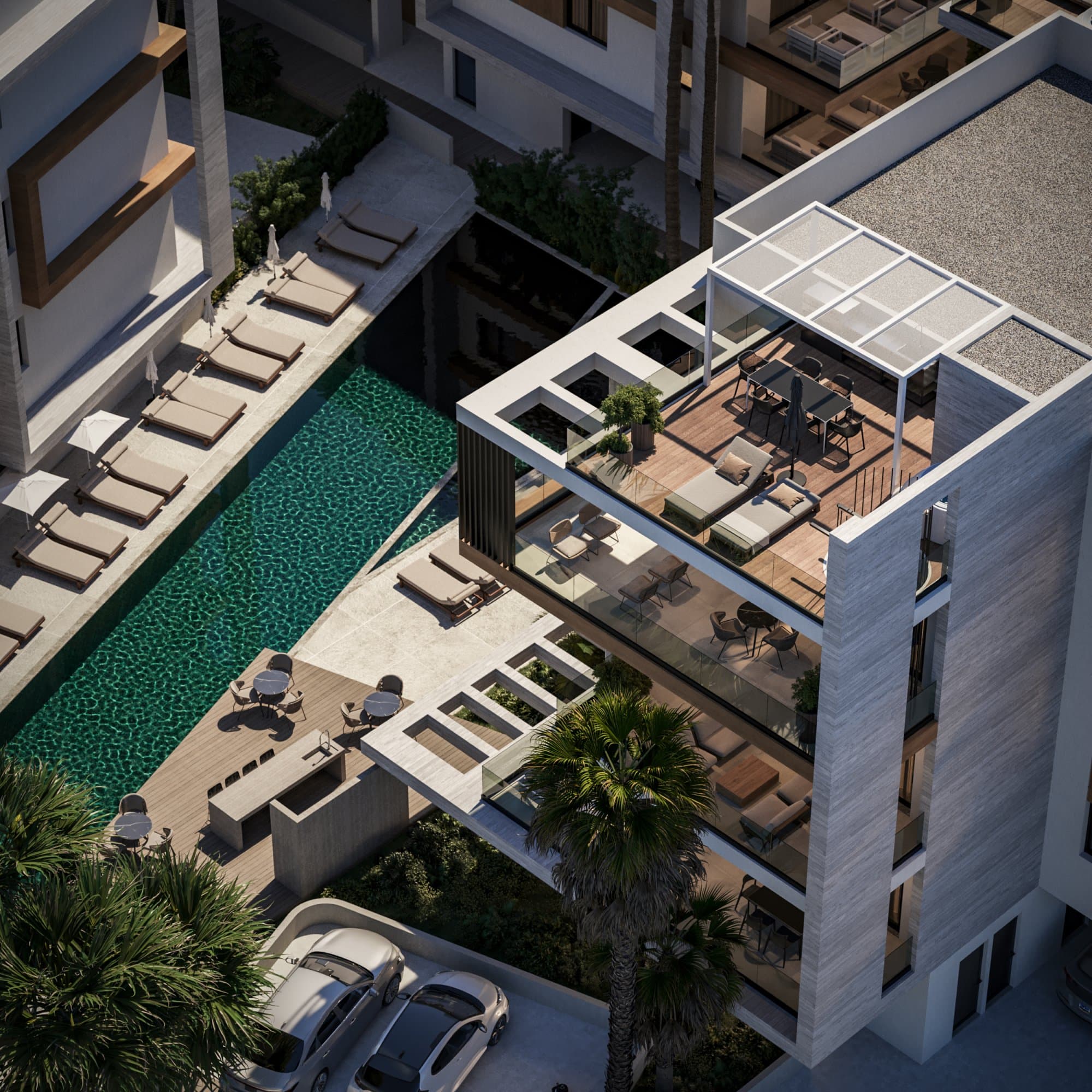 3-bedrooms apartments in Larnaca, Cyprus.