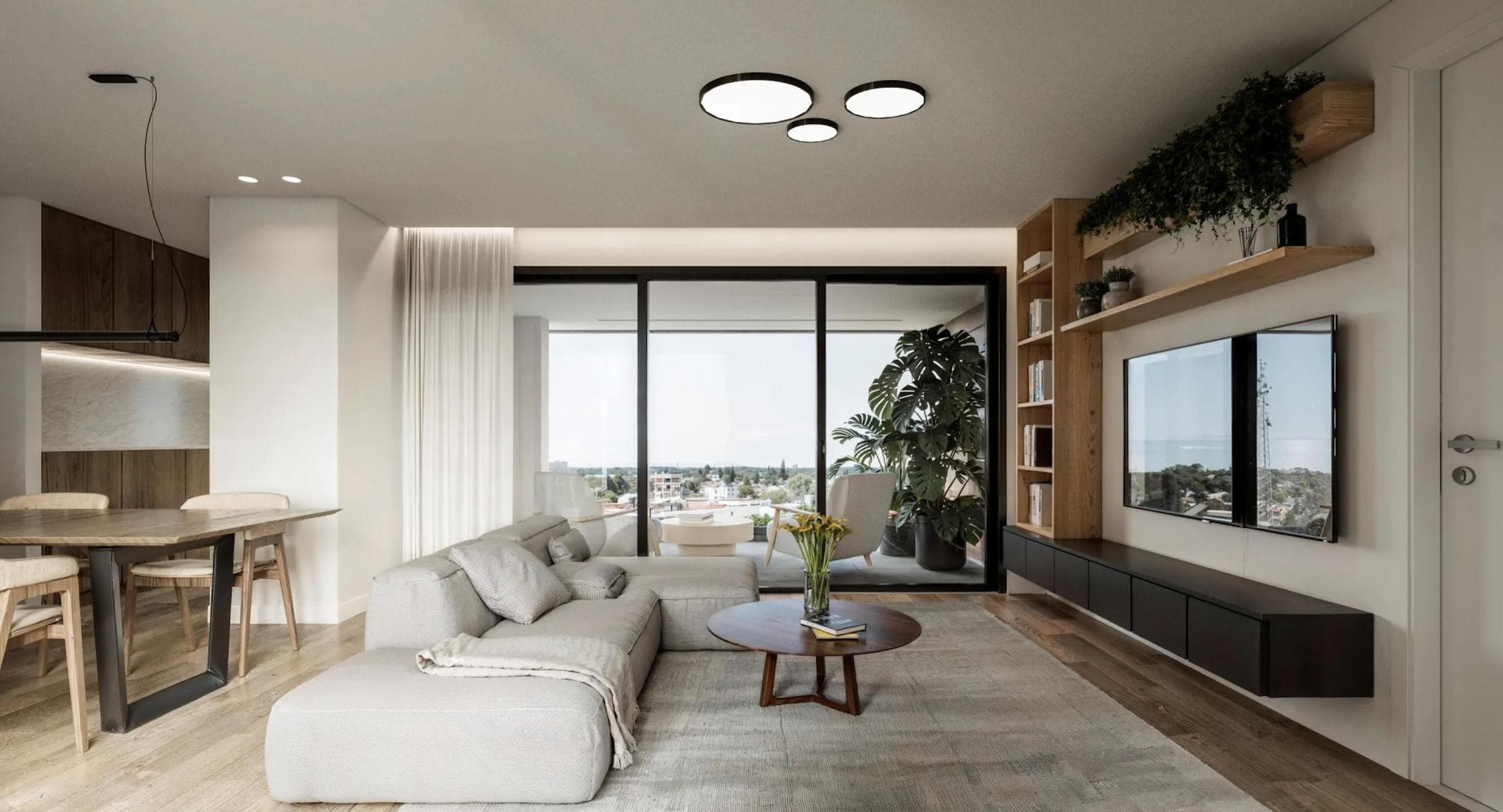 2-bedrooms apartments in Nicosia, Cyprus.