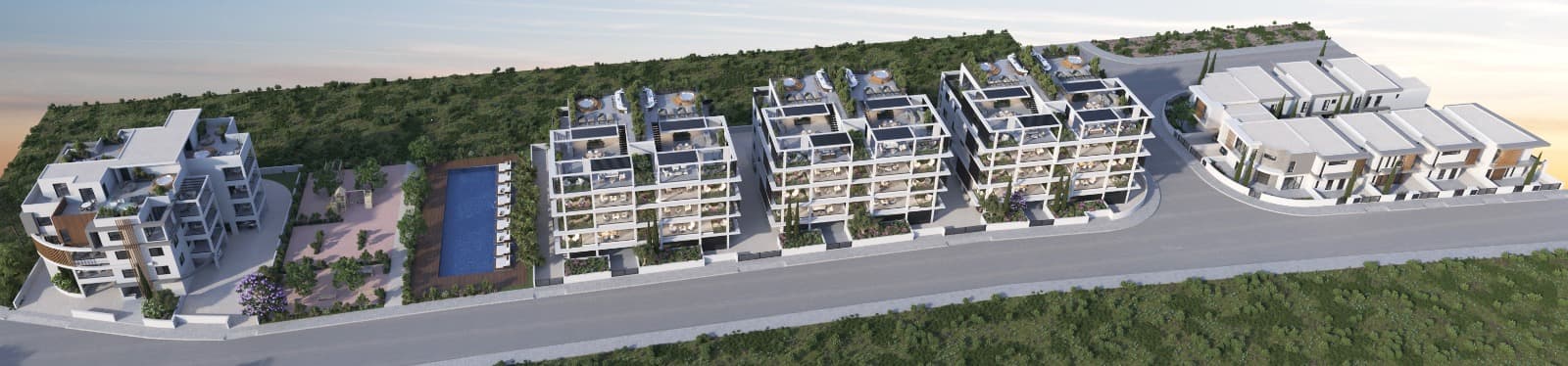 2-bedrooms apartments in Limassol, Cyprus.