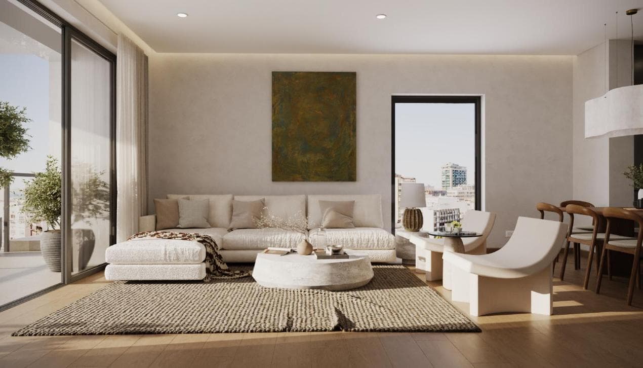 2-bedrooms apartments in Nicosia, Cyprus.