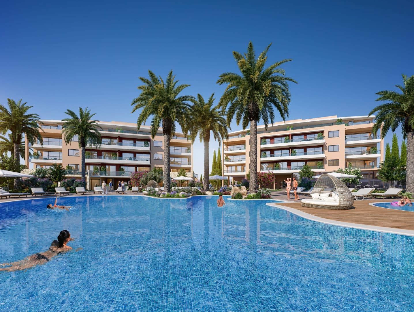 2-bedrooms apartments in Limassol, Cyprus.