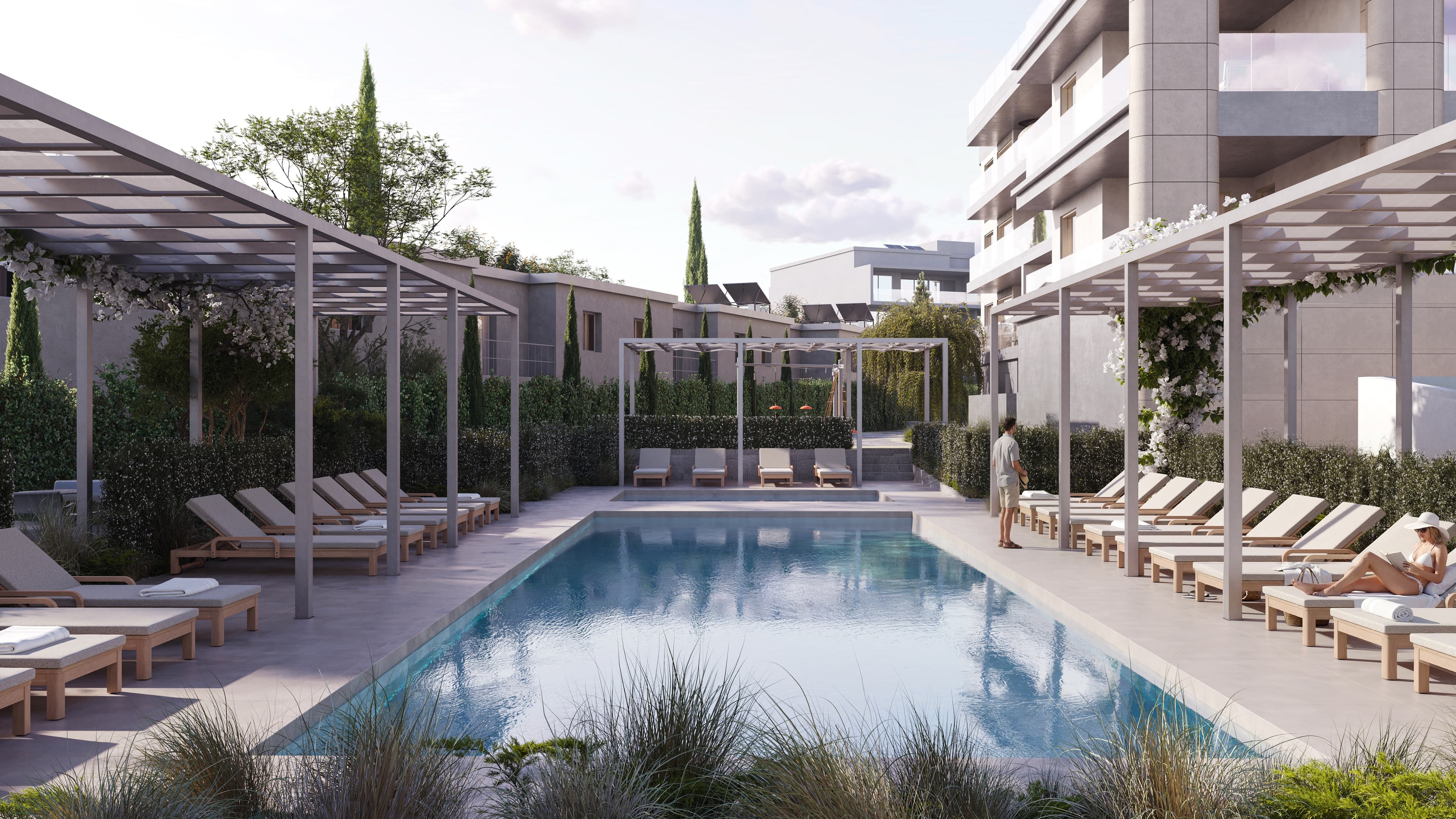 2-bedrooms apartments in Paphos, Cyprus.