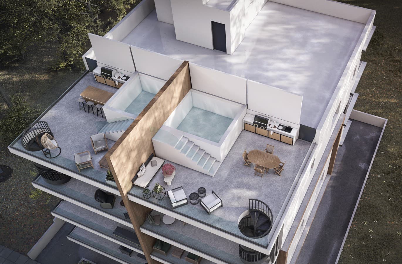 2-bedrooms apartments in Limassol, Cyprus.