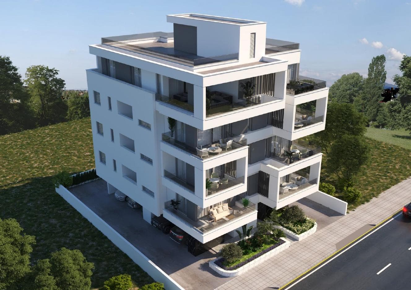 2-bedrooms apartments in Larnaca, Cyprus.