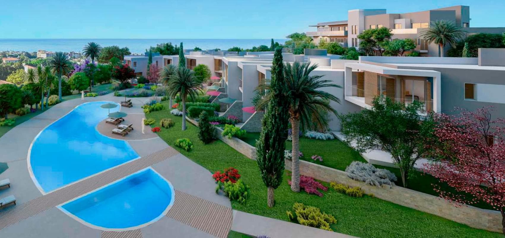 3-bedrooms apartments in Paphos, Cyprus.