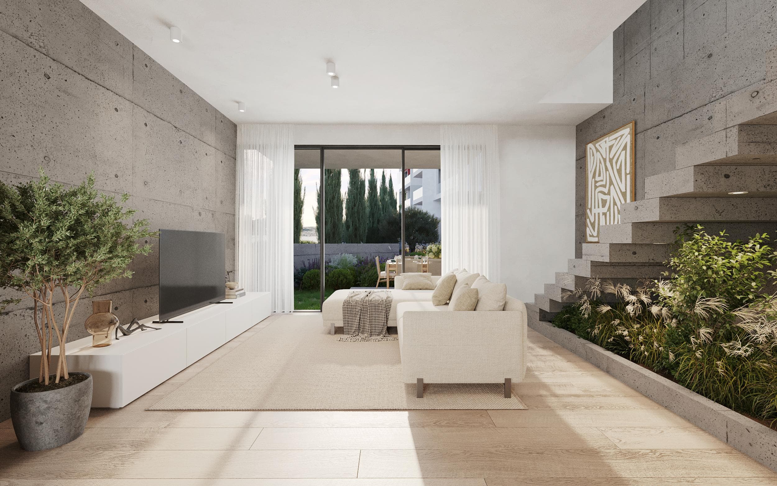 2-bedrooms apartments in Paphos, Cyprus.