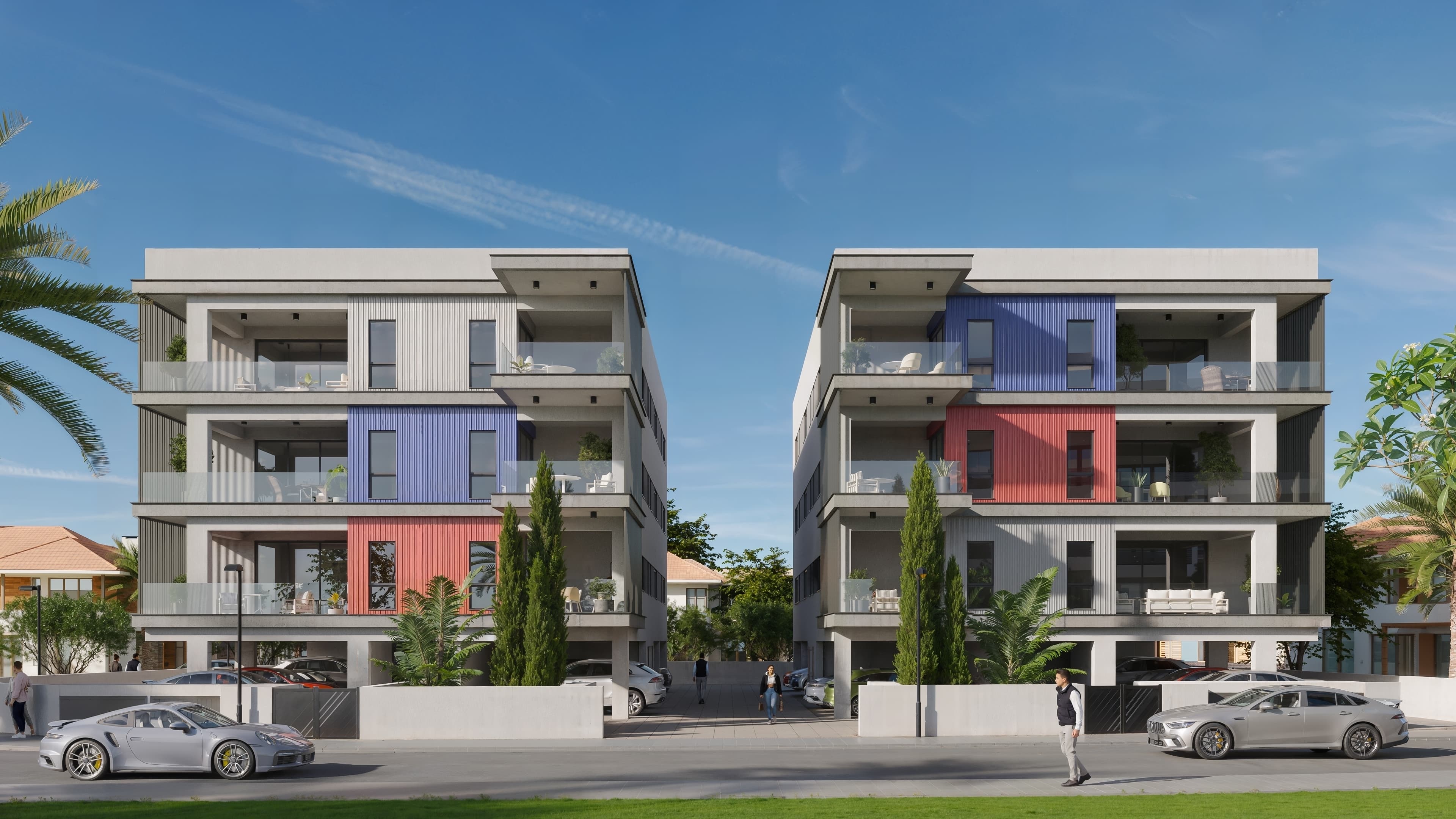 2-bedrooms apartments in Limassol, Cyprus.
