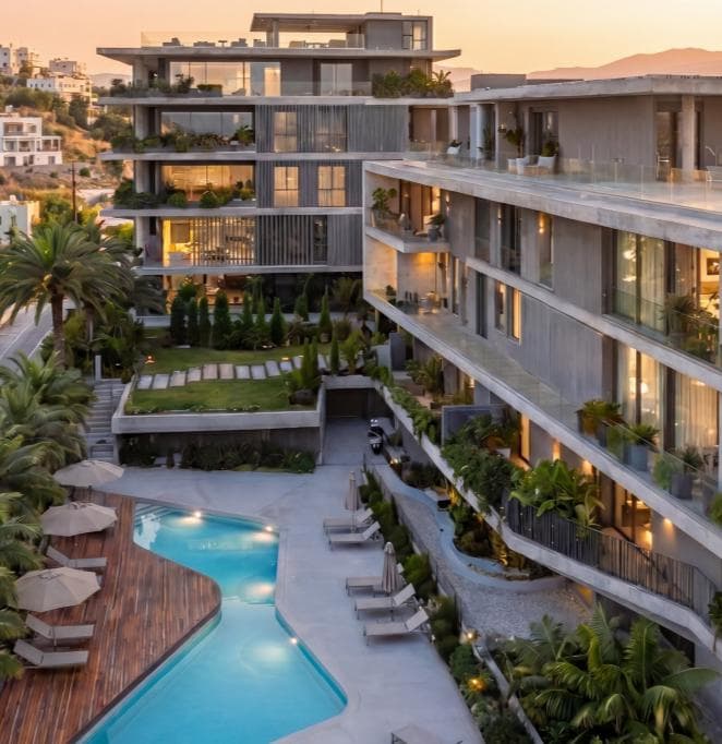 2-bedrooms apartments in Limassol, Cyprus.
