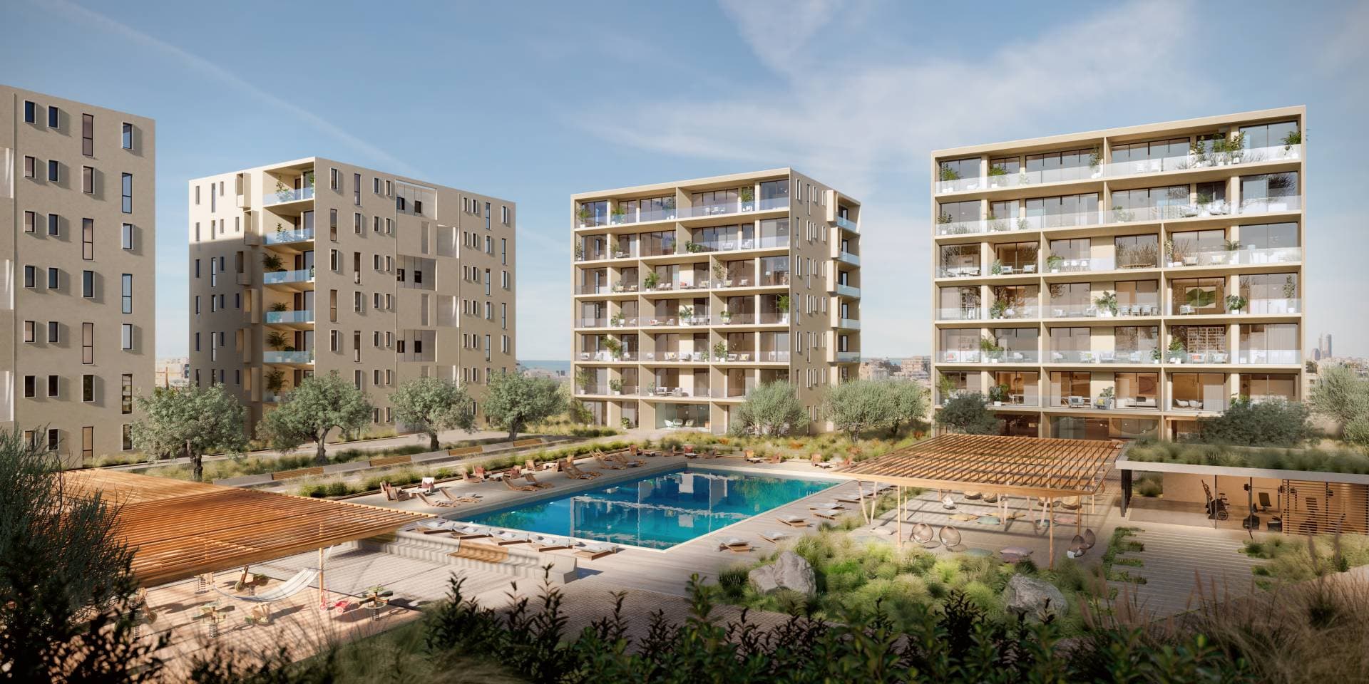 3-bedrooms apartments in Limassol, Cyprus.