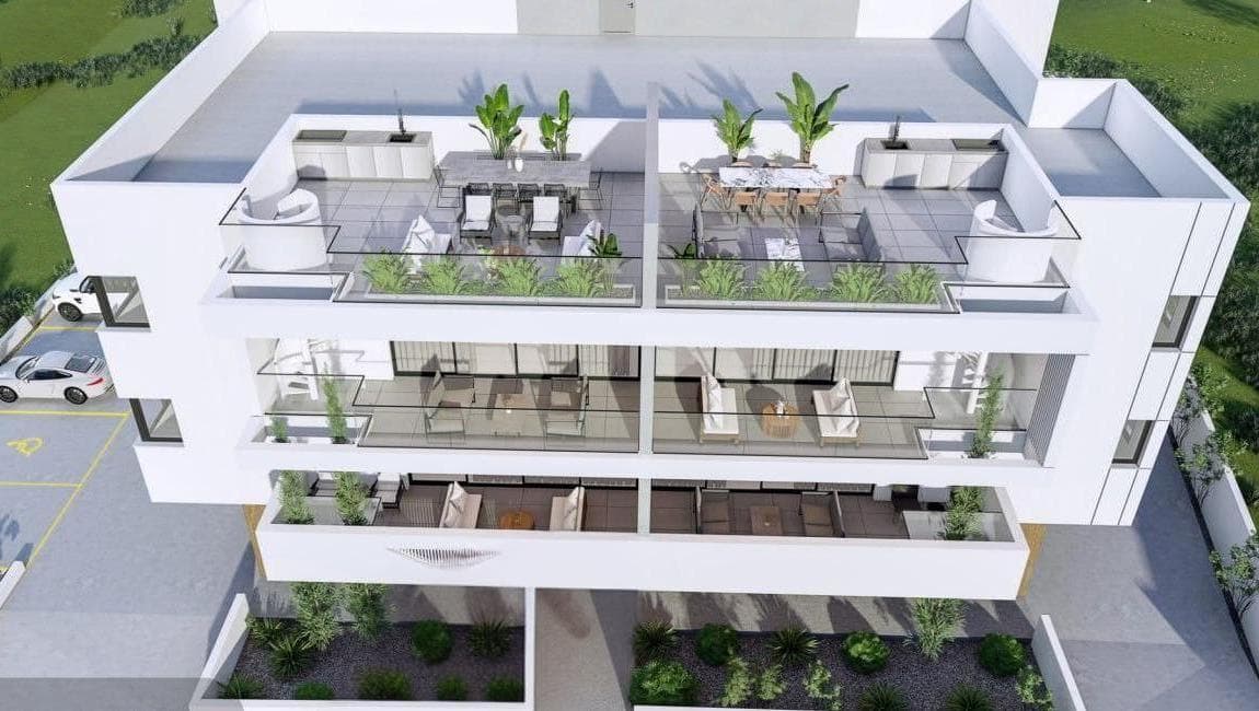 2-bedrooms apartments in Nicosia, Cyprus.