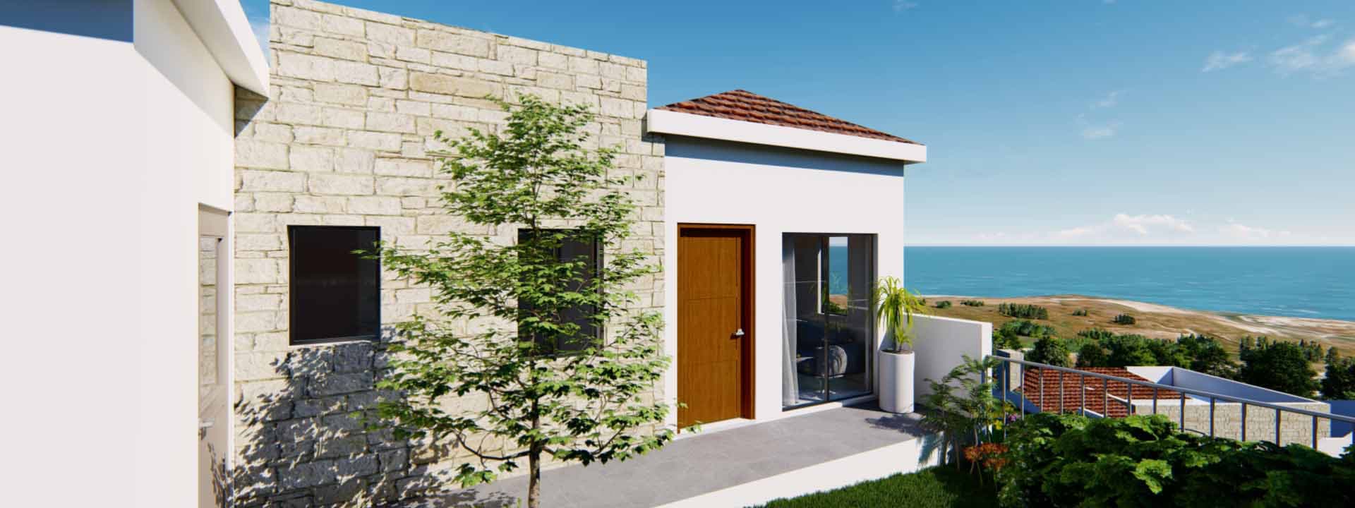 3-bedrooms house in Paphos, Cyprus.