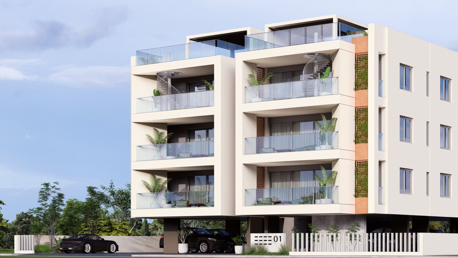 2-bedrooms apartments in Larnaca, Cyprus.