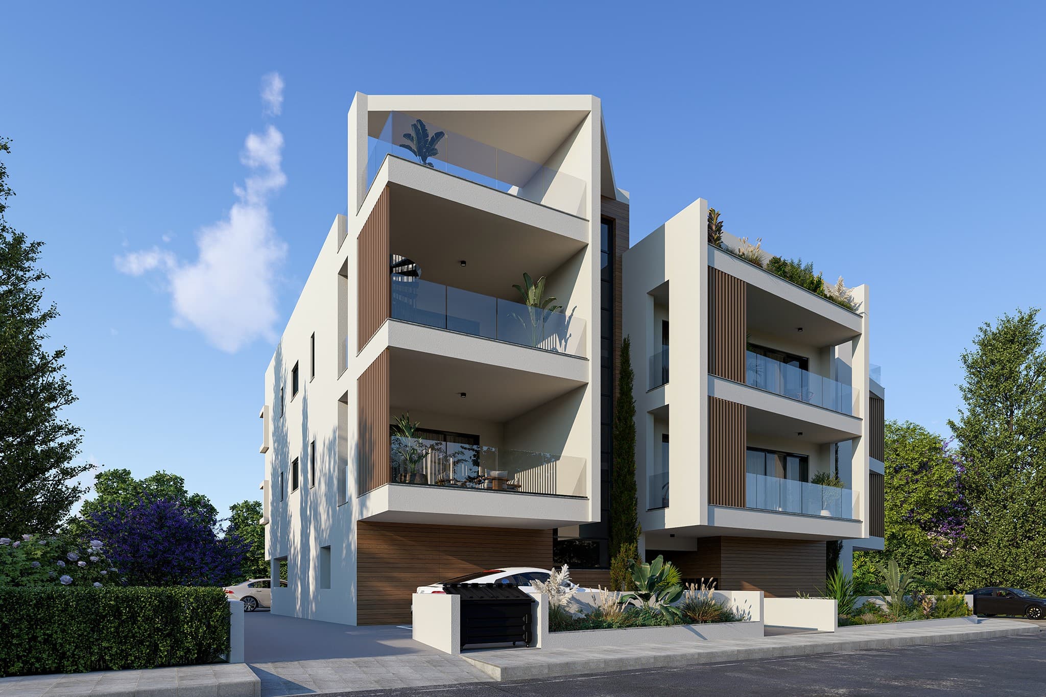 2-bedrooms apartments in Nicosia, Cyprus.