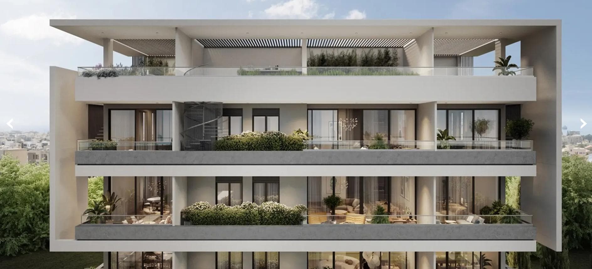 2-bedrooms apartments in Limassol, Cyprus.
