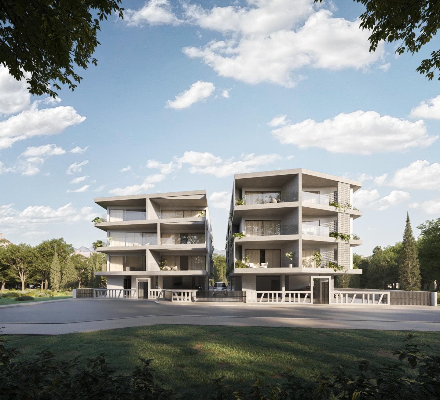 2-bedrooms apartments in Nicosia, Cyprus.