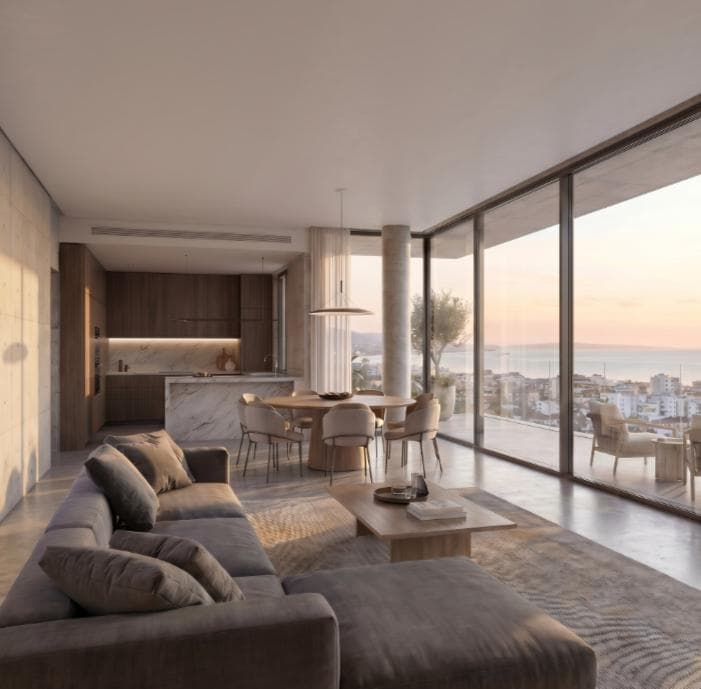 3-bedrooms apartments in Limassol, Cyprus.