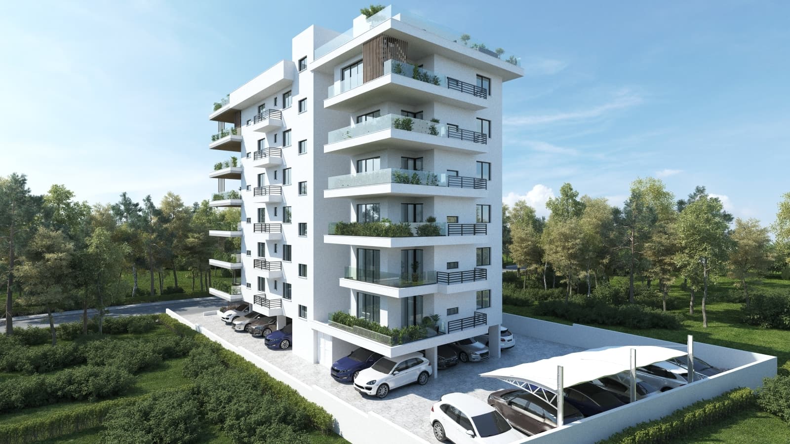 2-bedrooms apartments in Larnaca, Cyprus.