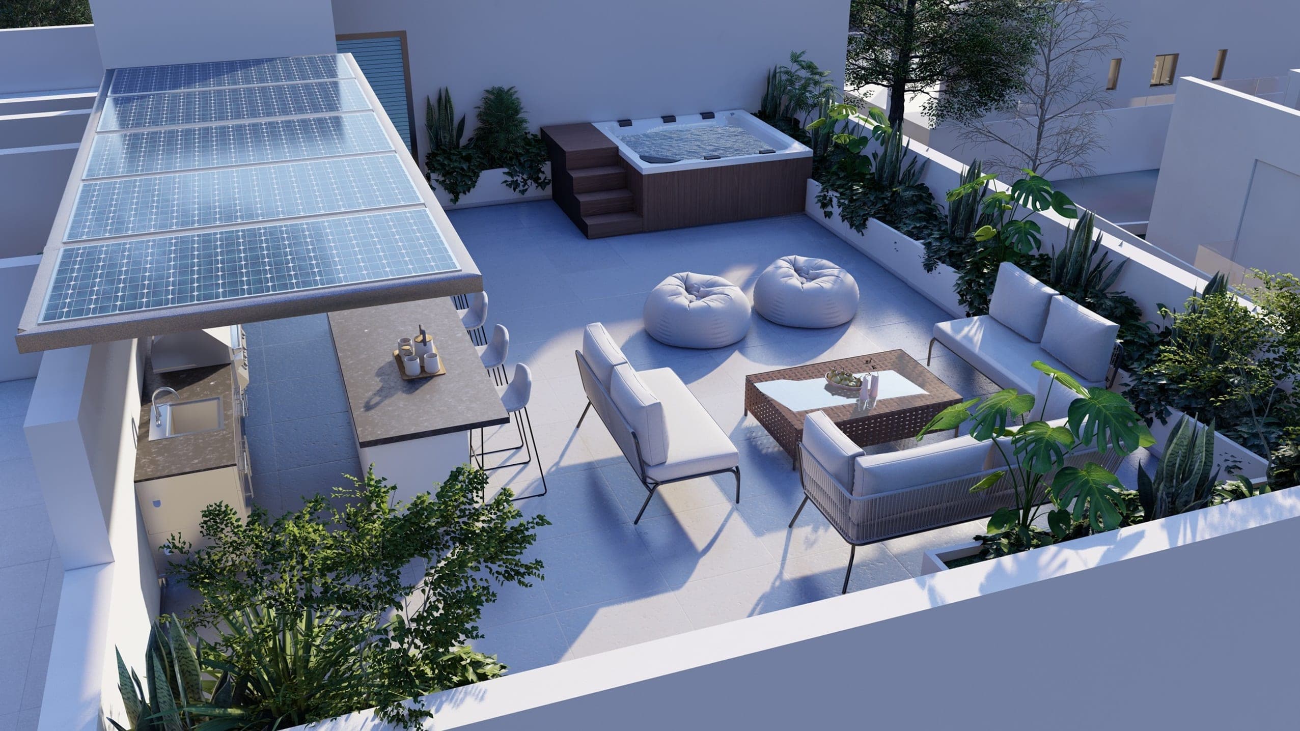 3-bedrooms apartments in Nicosia, Cyprus.