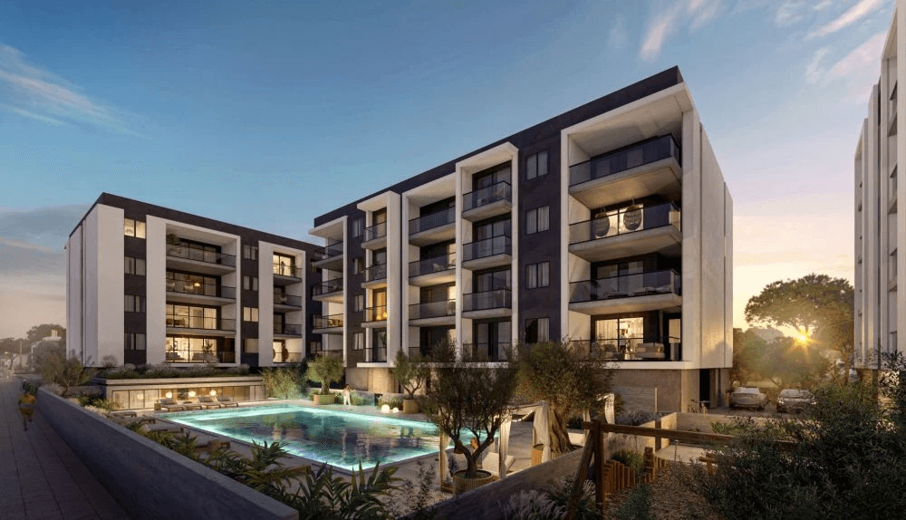 2-bedrooms apartments in Limassol, Cyprus.