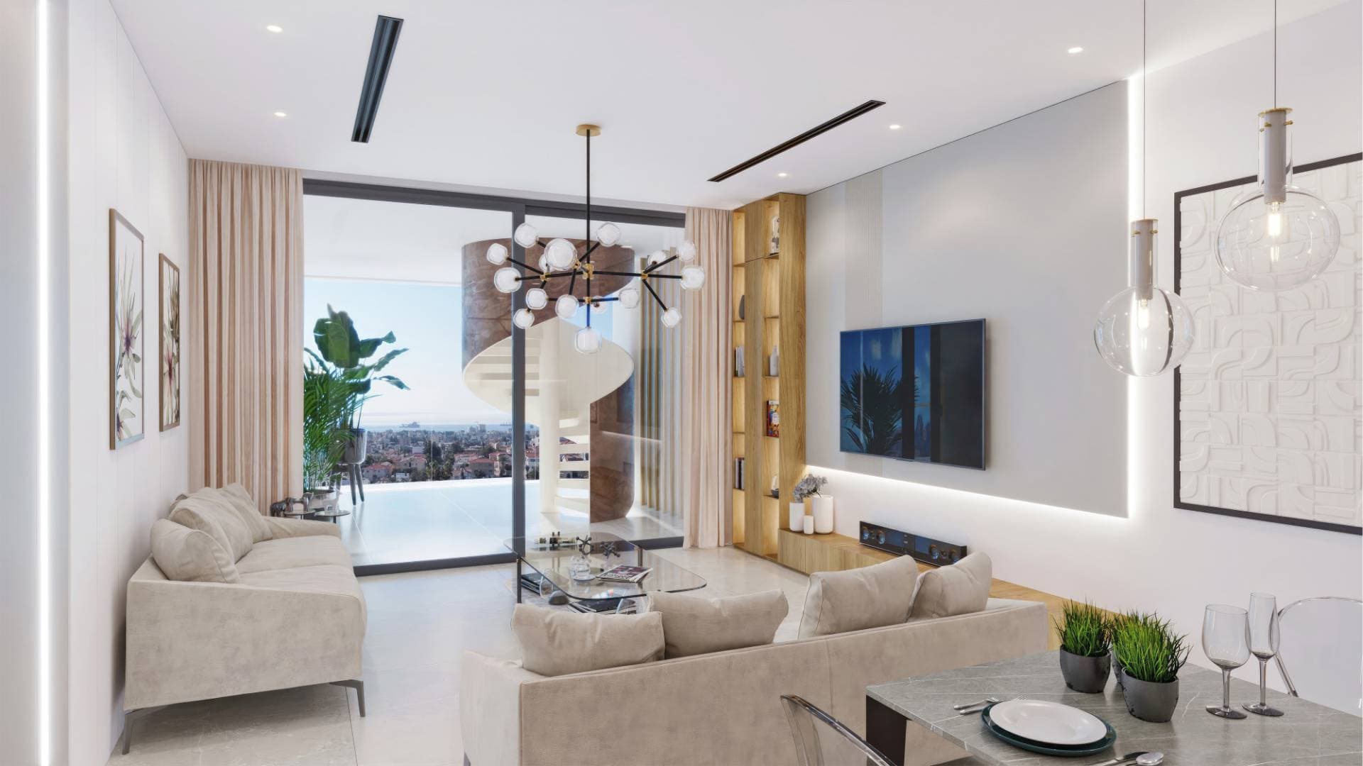 2-bedrooms apartments in Limassol, Cyprus.
