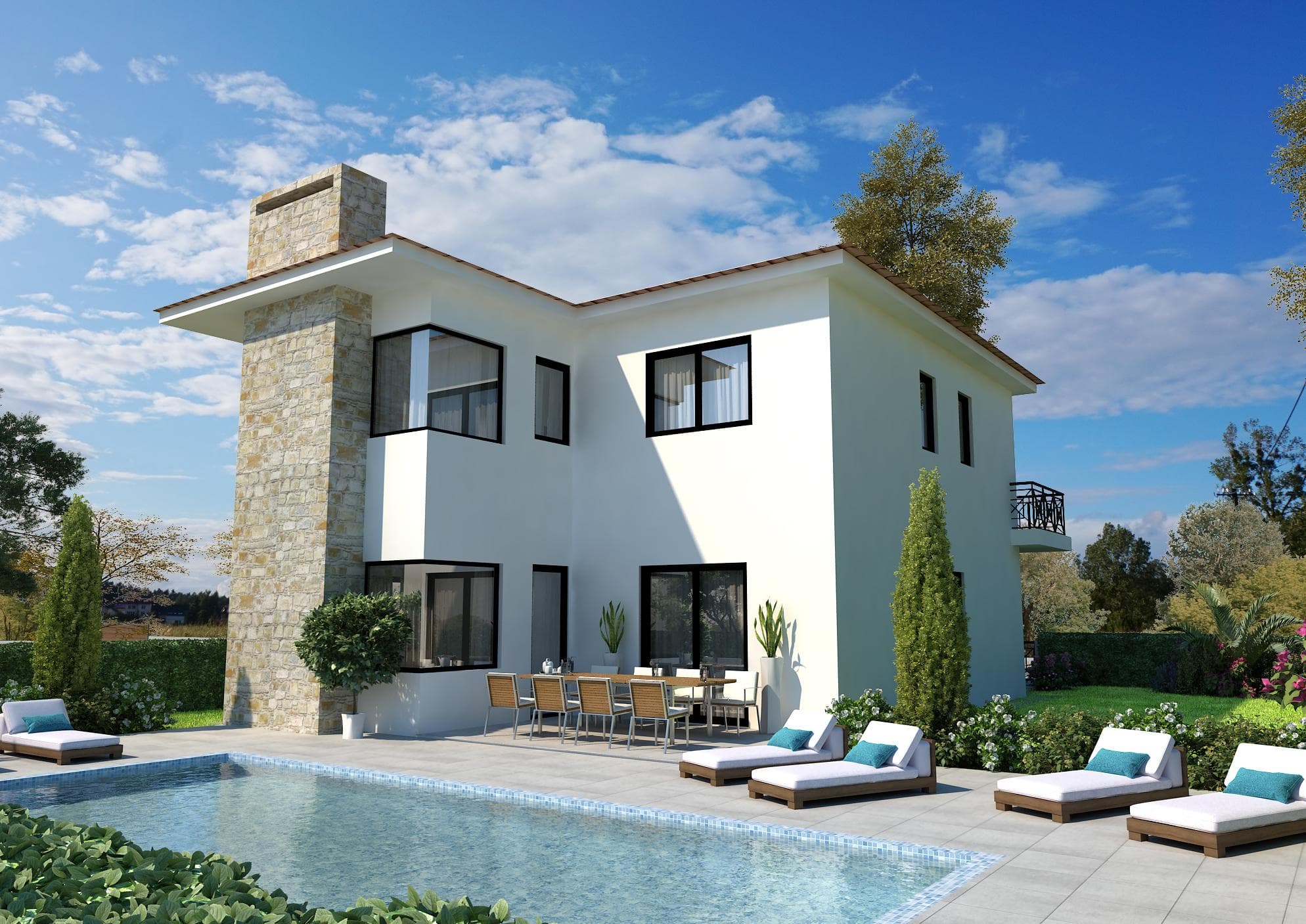 4-bedrooms house in Larnaca, Cyprus.