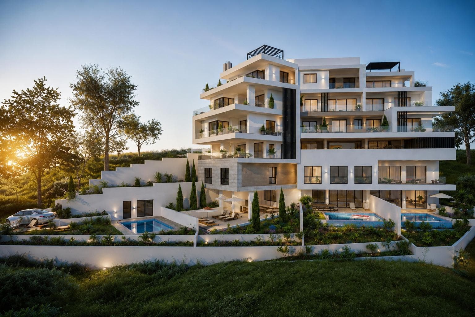 3-bedrooms apartments in Limassol, Cyprus.