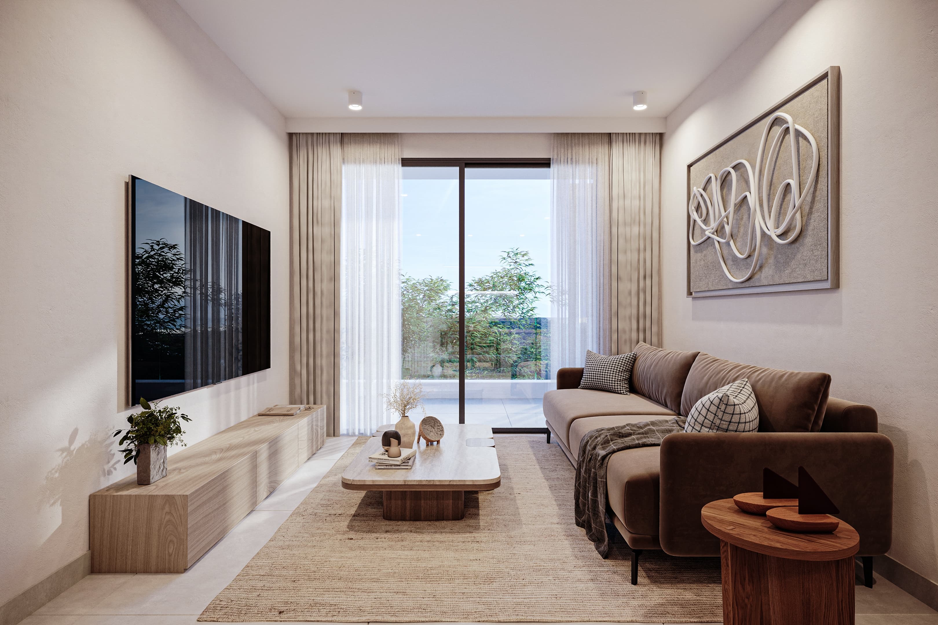 1-bedrooms apartments in Paphos, Cyprus.