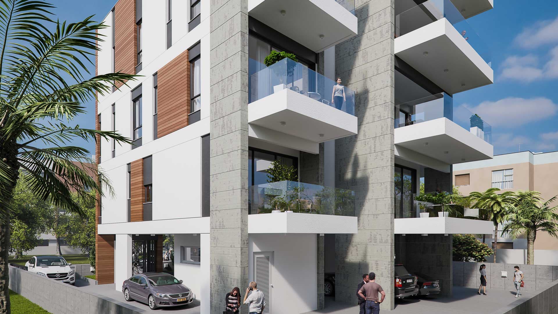 2-bedrooms apartments in Limassol, Cyprus.