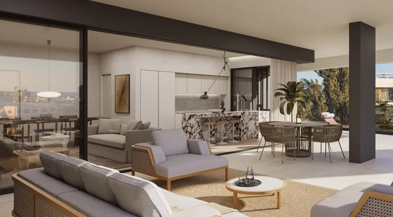 2-bedrooms apartments in Limassol, Cyprus.