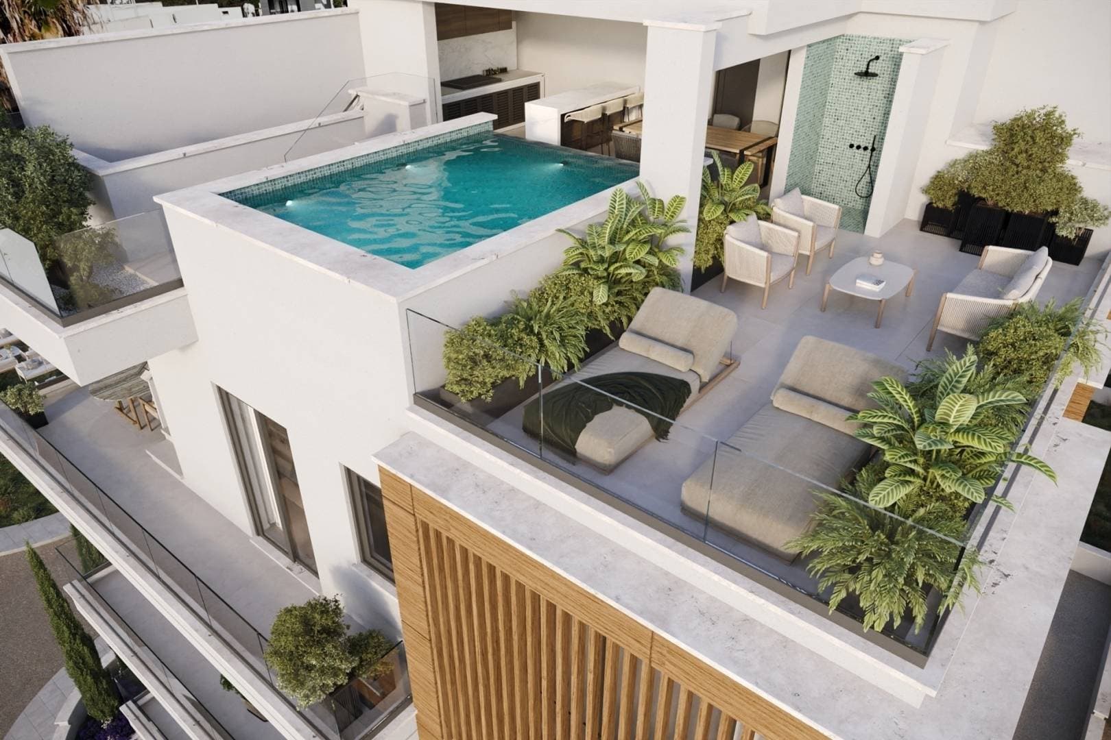 3-bedrooms apartments in Limassol, Cyprus.