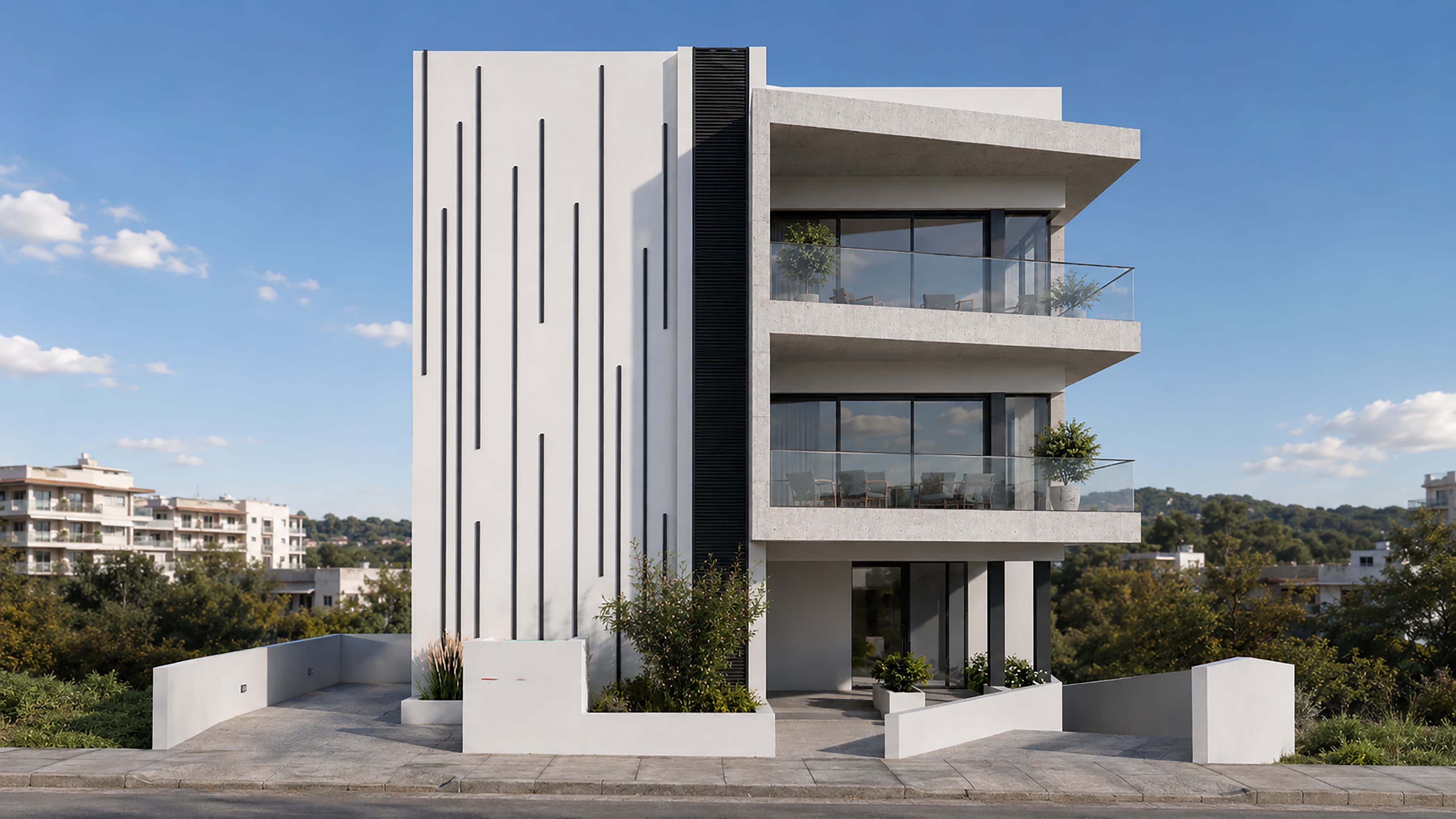 2-bedrooms apartments in Nicosia, Cyprus.