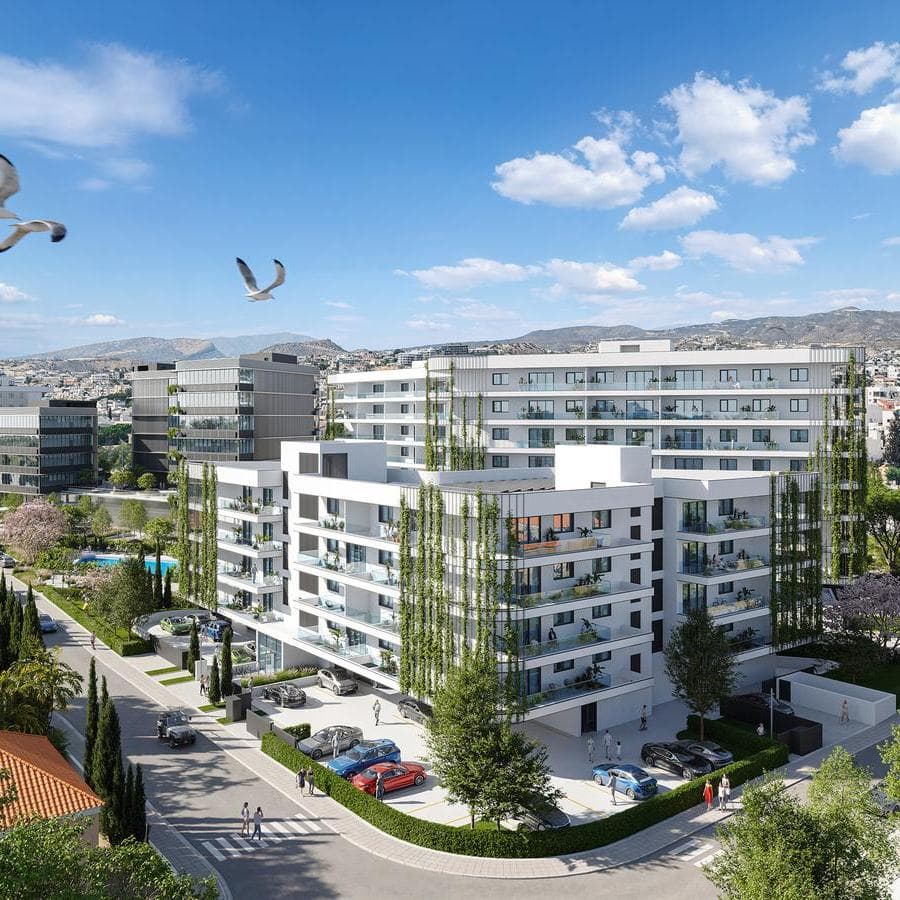 2-bedrooms apartments in Limassol, Cyprus.