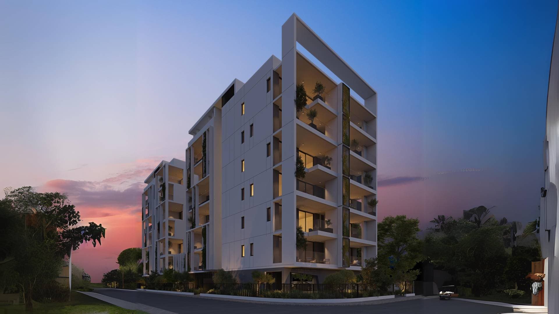 2-bedrooms apartments in Nicosia, Cyprus.