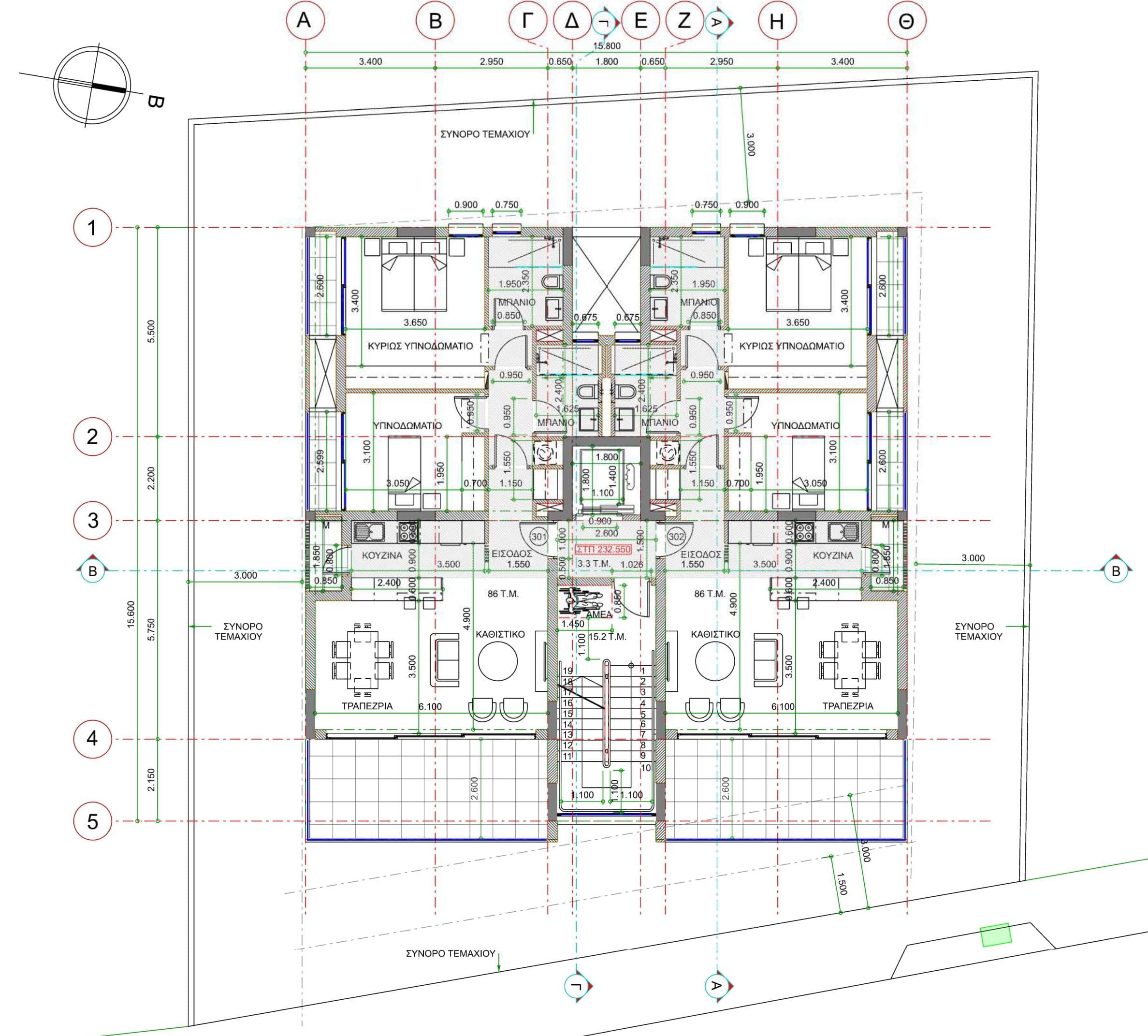 2-bedrooms apartments in Nicosia, Cyprus.