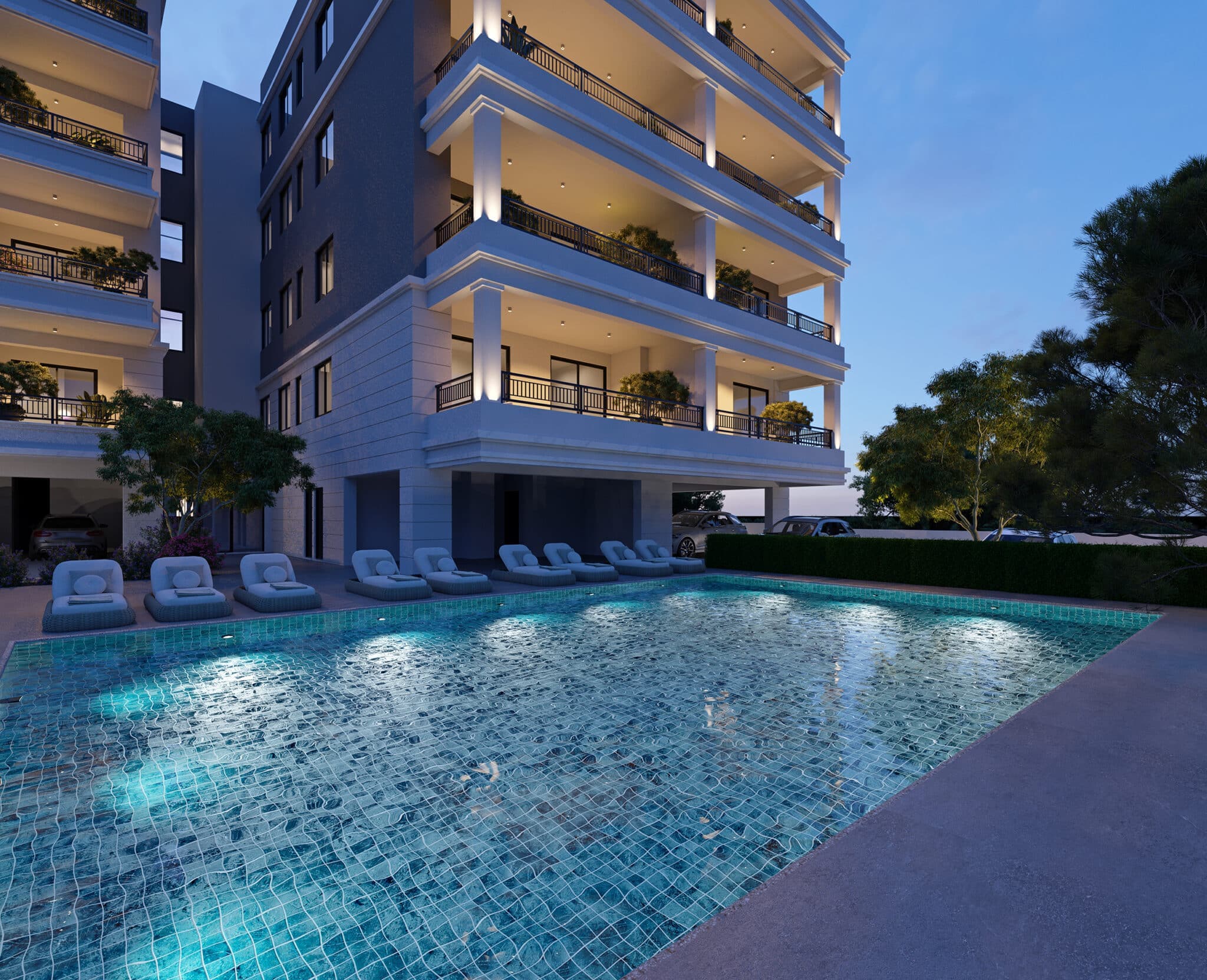 2-bedrooms apartments in Limassol, Cyprus.